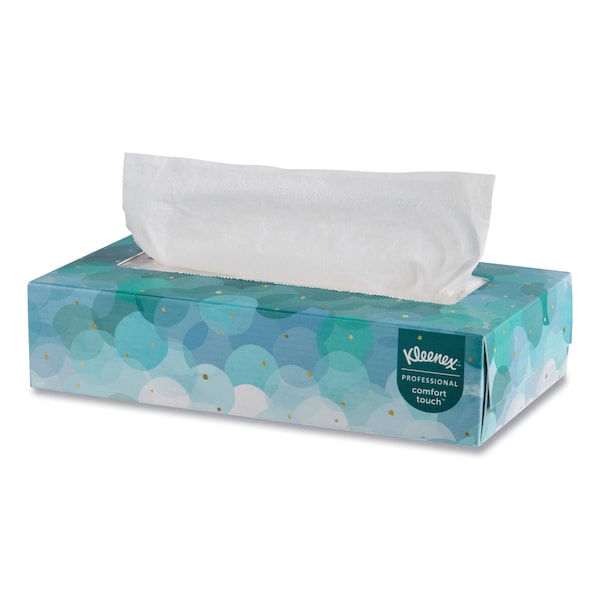 Kleenex 2 Ply Facial Tissue, 100 Sheets 21400 Zoro